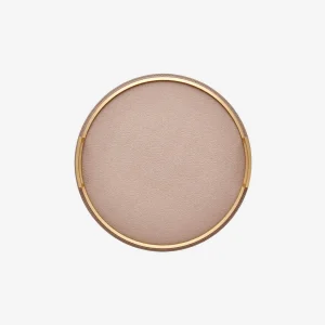 Defile Large Round Leather Tray Dove