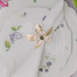 Dogwood Napkin Ring - Set of 4