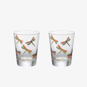 Dragonfly Painted Tumbler - Set of 2