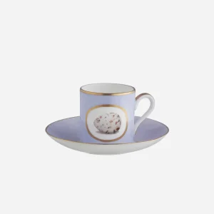 Egg & Feather Espresso Cup & Saucer