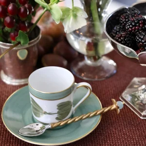 Ephrussi Espresso Cup & Saucer - Sage Green
