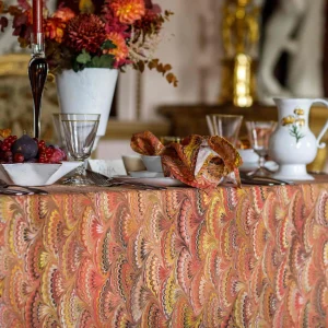 Fan Marble Tablecloth