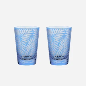 Fern Large Tumbler Blue - Set of 2