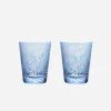Fern Medium Tumbler Blue - Set of 2