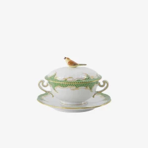 Fish Scale Bouillon Cup & Saucer