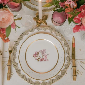 Fish Scale Gold Charger Plate