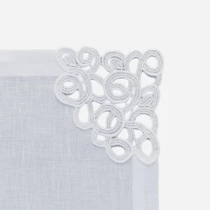 Florence White Lace Corner Napkin
