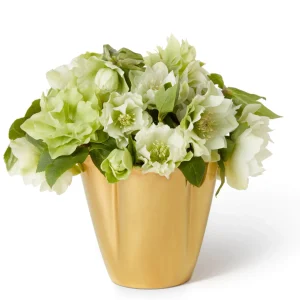 Gilded Clover Small Vase