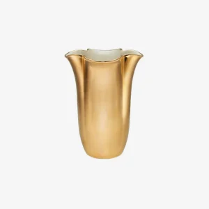 Gilded Clover Tall Vase