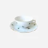 Grape Leaves Low Teacup & Saucer