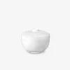 Han White Rice Bowl with Lid