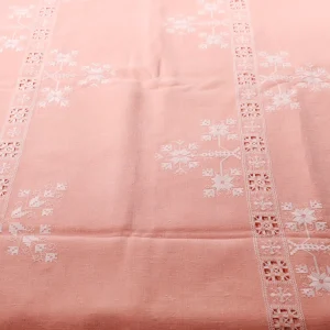 Hand-Embroidered Tablecloth with 12 Napkins
