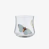 Hand-painted Butterfly Low Tumbler - 2 Butterflies