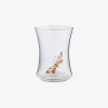 Hand-Painted Butterfly Tall Concave Tumbler - 1 Butterfly