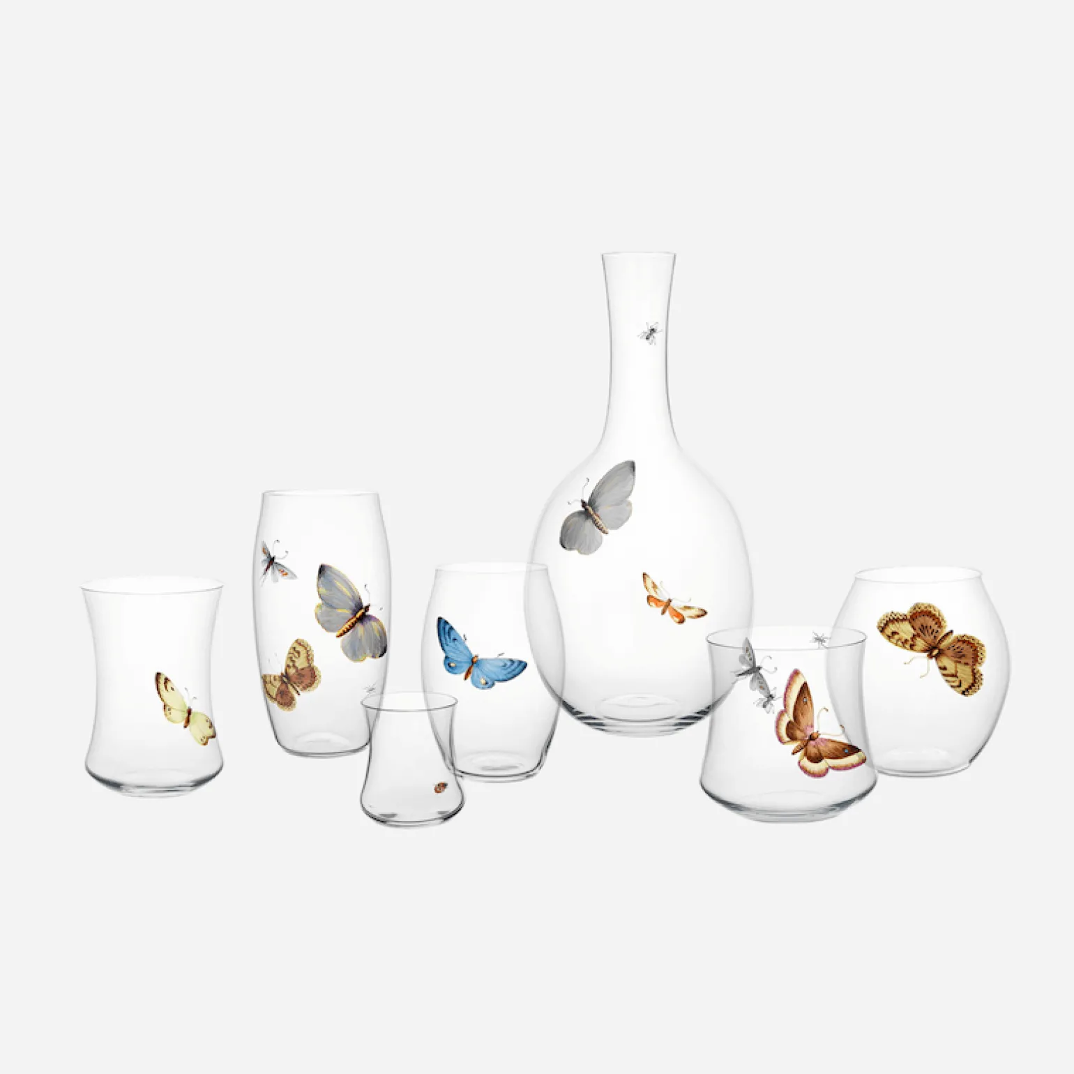 handpainted_butterfly_tal_1.webp Hand-Painted Butterfly Tall Concave Tumbler - 1 Butterfly