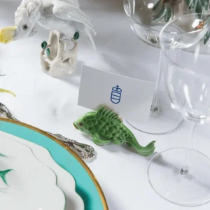 Hand-painted Fish Place Card Holder