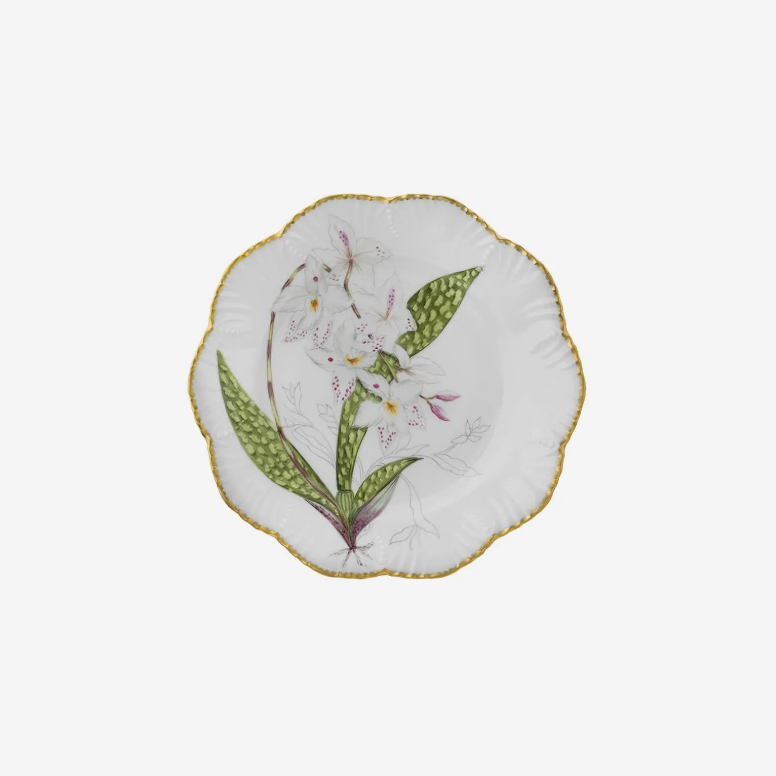 histoires_dorchides_desse_7.webp Histoires d'Orchidées Dessert Plates - Set of 6
