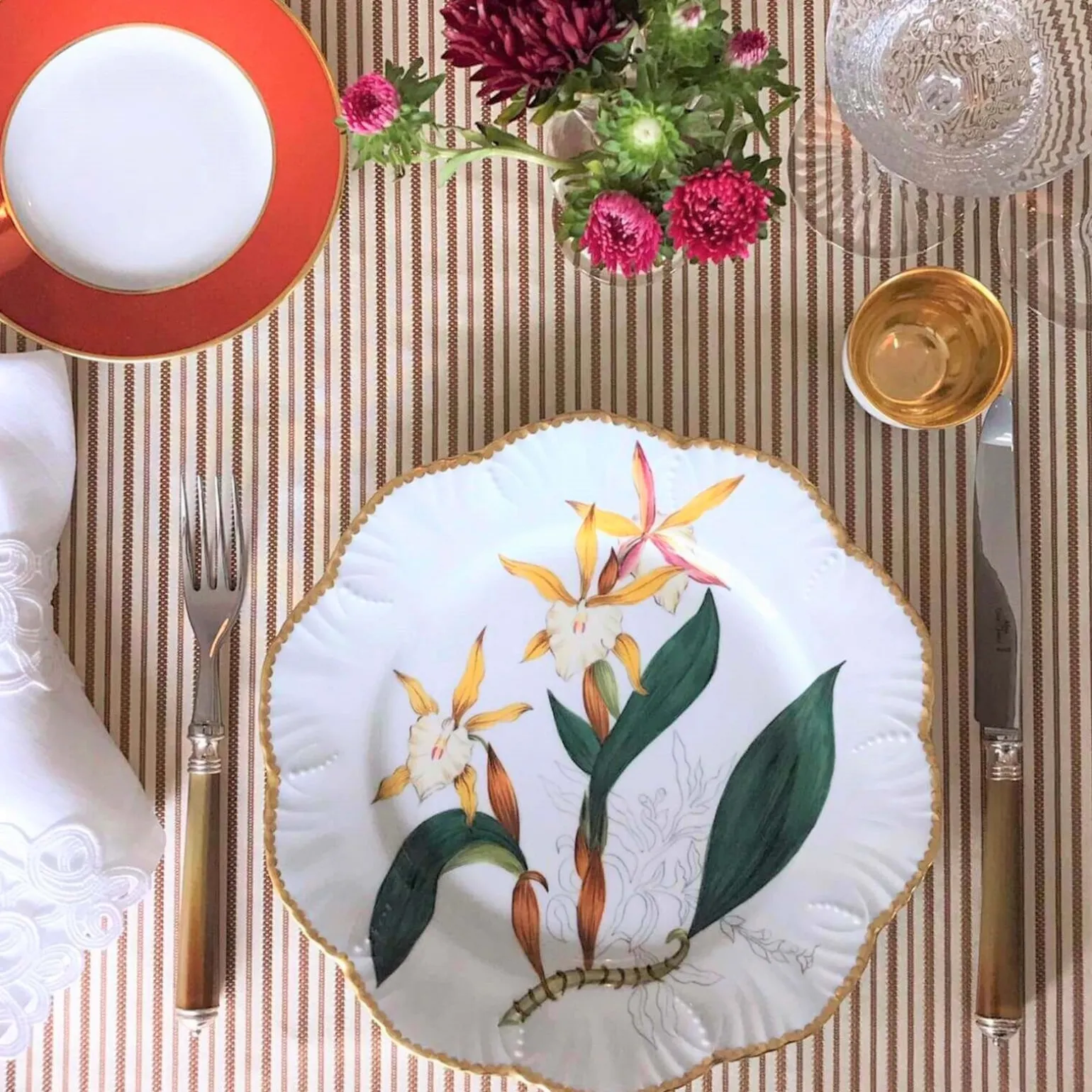 histoires_dorchides_dinne_1.webp Histoires d'Orchidées Dinner Plates - Set of 6