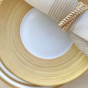 Hémisphère Gold Charger Plate