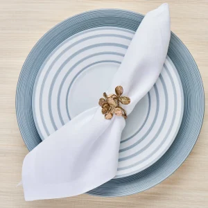 Hémisphère Metallic Blue Dessert Plate
