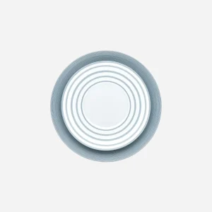 Hémisphère Metallic Blue Dinner Plate