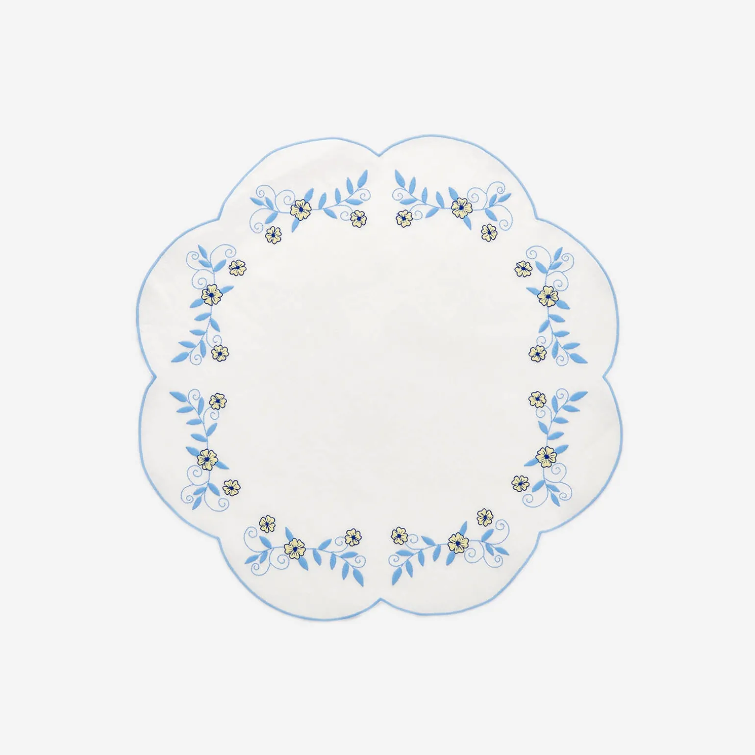 ice_blue_flower_placemat__0.webp Ice Blue Flower Placemat - Set of 4