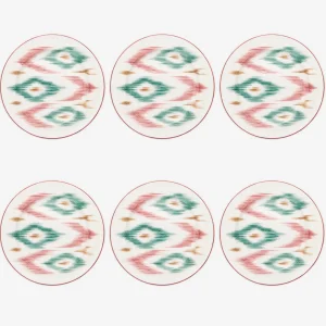 Ikat Dessert Plate - Set of 6