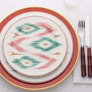 Ikat Dessert Plate - Set of 6