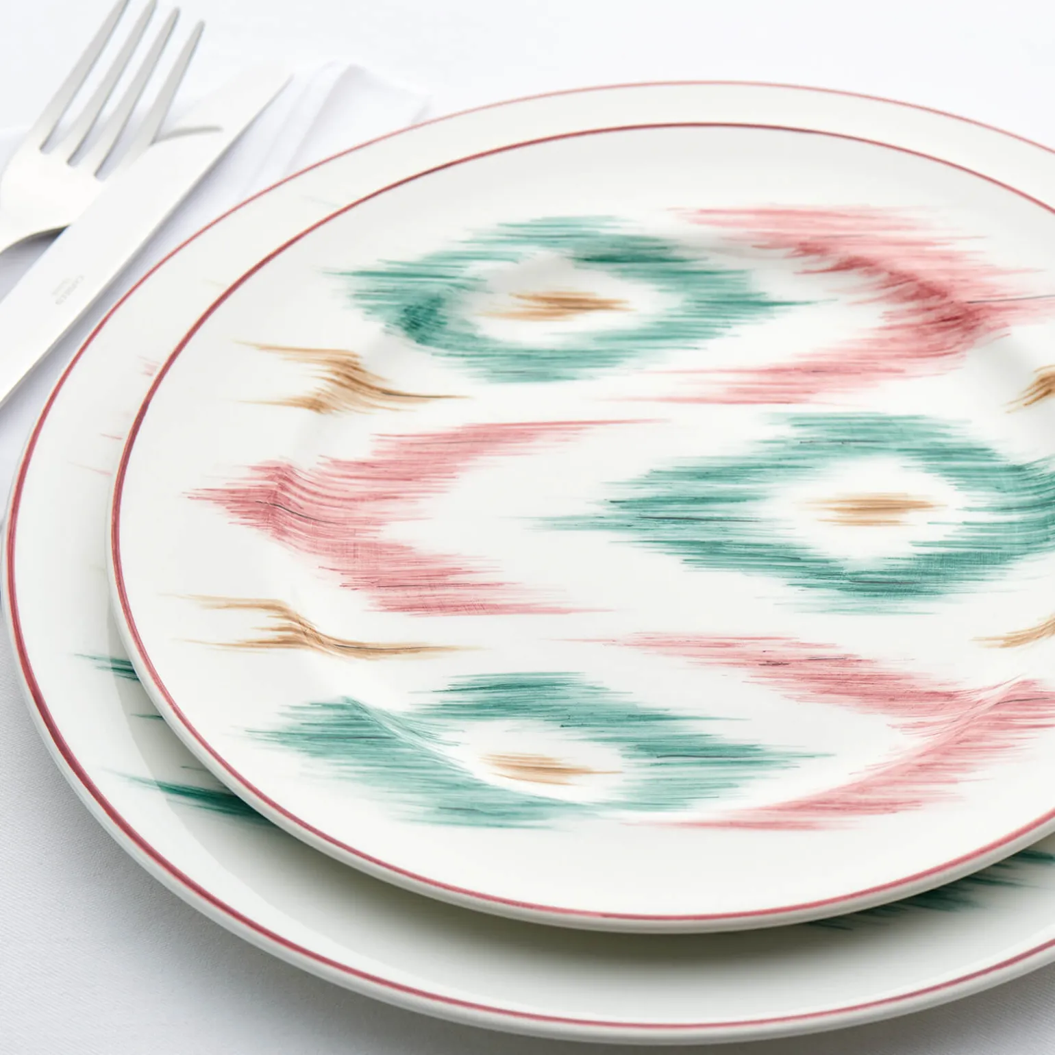 ikat_dessert_plate__set_o_3.webp Ikat Dessert Plate - Set of 6