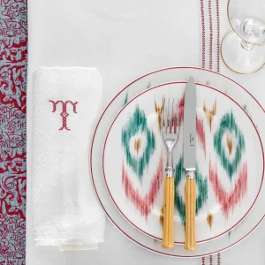 Ikat Dessert Plate - Set of 6