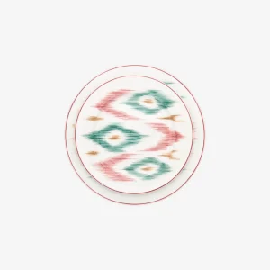 Ikat Dessert Plate - Set of 6