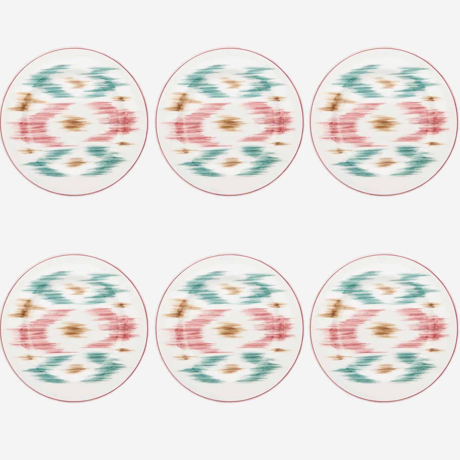 ikat_dinner_plate__set_of_0.webp Ikat Dinner Plate - Set of 6