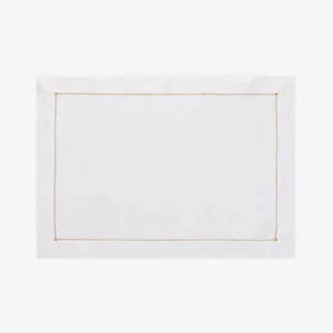 Infinity Hemstitch Gold Placemat