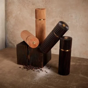 Ionic Salt & Pepper Set - Smoked Oak