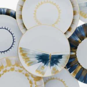 Iris Dessert Plate Moss