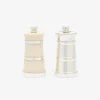 Ivorine and Silver Salt & Pepper Grinder Set