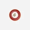 Jardins d’Udaipur Butterfly Bread Plate - Berry Red