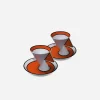 Jazz Set of 2 Coffee Cups & Saucers
