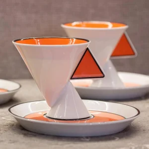 Jazz Set of 2 Coffee Cups & Saucers