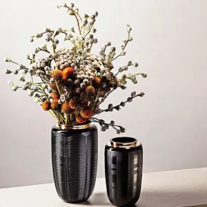 Jet Black Large Vase