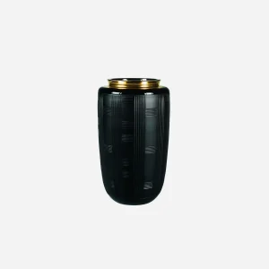 Jet Black Small Vase