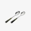 Julia Green Marble 2-Piece Serving Set