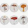 Les Champignons Soup Plates - Set of 6