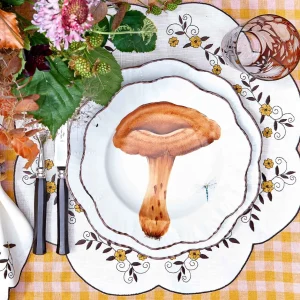 Les Champignons Soup Plates - Set of 6