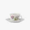 Lilac Floral Bouquets Espresso Cup & Saucer - Dahlia