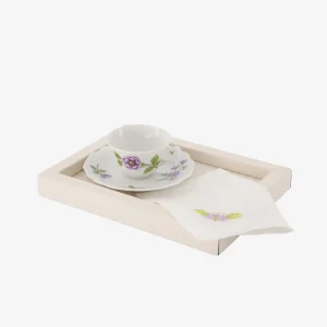 Lilac Floral Bouquets Espresso Cup & Saucer - Peony