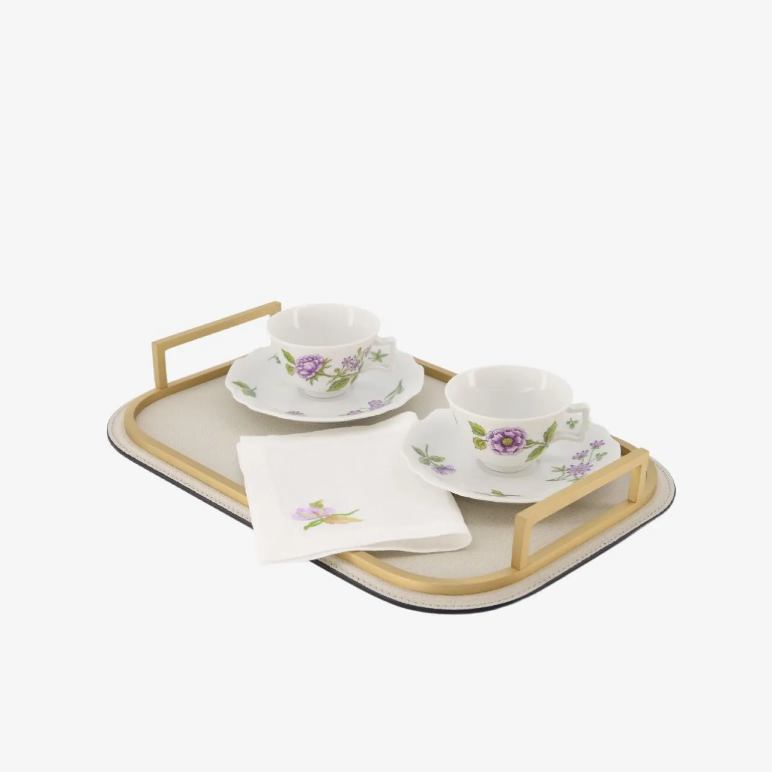 lilac_floral_bouquets_esp_1.webp Lilac Floral Bouquets Espresso Cup & Saucer - Dahlia
