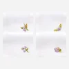 Lilac Flower & Butterfly Cocktail Napkin - Set of 4