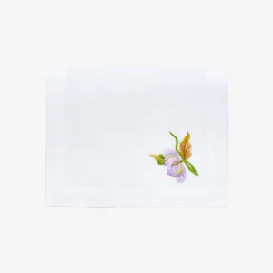 Lilac Flower & Butterfly Cocktail Napkin - Set of 4