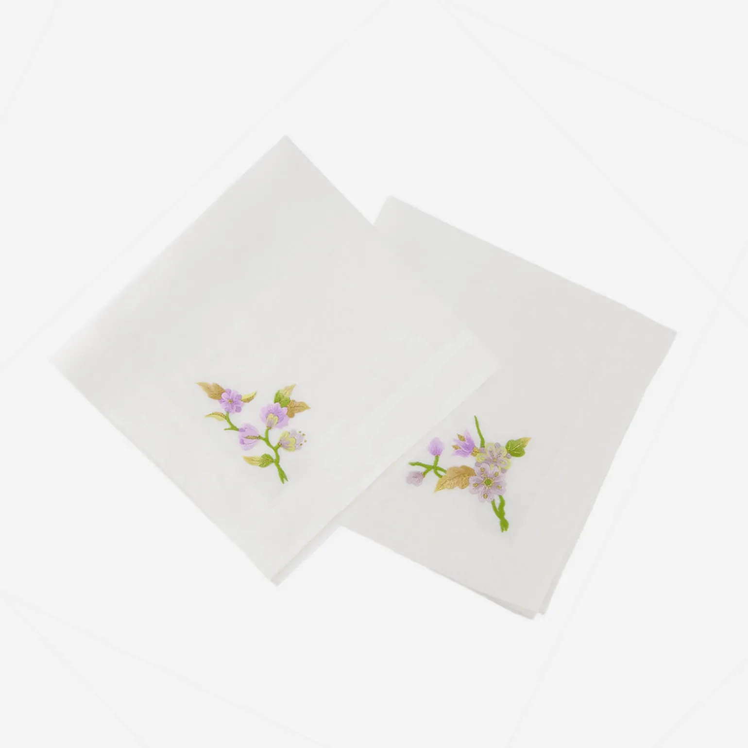 lilac_flower__butterfly_t_0.webp Lilac Flower & Butterfly Tea Napkin - Set of 2
